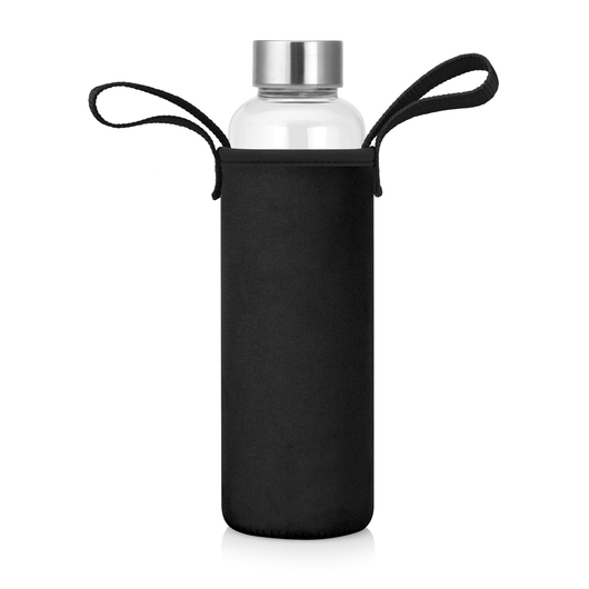 Sleeved Glass Bottles Black